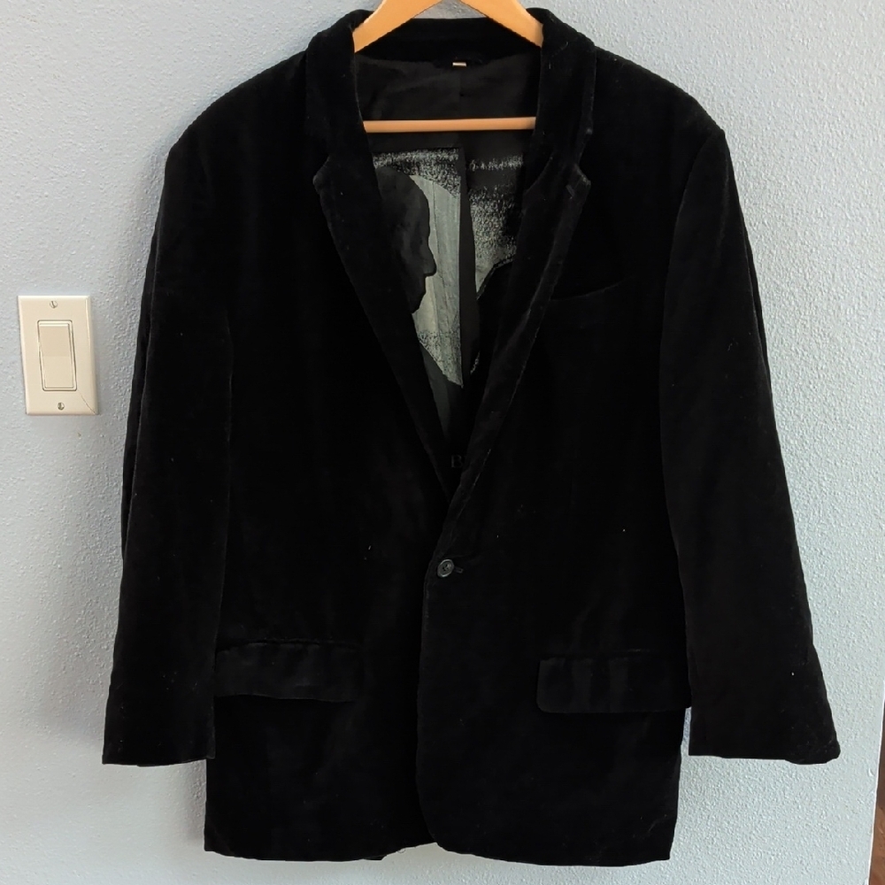 Juicy Couture Black Velvet Tuxedo Men's Sport Coat Blazer